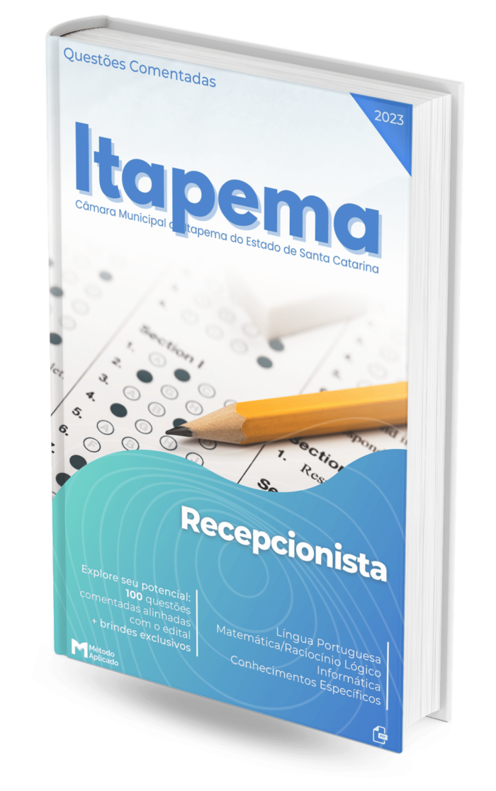 Questões Comentadas Câmara Itapema SC 2023 Recepcionista