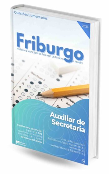 Apostila Concurso Pref. Nova Friburgo RJ 2023: Auxiliar de Secretaria - Questões Comentadas